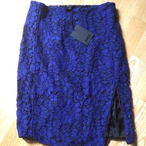Blue Lace Skirt